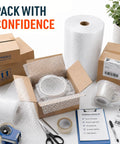2 Pack Bubble Roll Wrap 100 Ft By 12 In Clear With Three Sixteenth Inch Small Bubbles Dense Cushioning For Fragile Dishes Packing