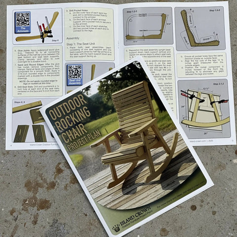 Dead Easy Outdoor Rocking Chair Plans With Smooth Ride Precision Mdf Templates And Goof Proof Step By Step Guide For Ultimate Backyard Kickback Lounge Made In Usa, detailed DIY guide and templates for rocking chair construction.