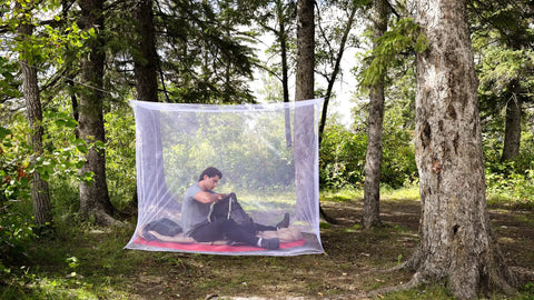 Rectangular Mosquito Net For Camping And Outdoors Lightweight Mesh Canopy Keeps Bugs Out Mosquitoes And Flies Full Body Coverage