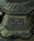 Core Camo Everyday Backpack With 23L Capacity Padded 13 Inch Laptop Sleeve Durable nylon close-up showing fabric texture and label