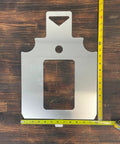 Target Stencil Set 3 Pack Unpainted For Range Practice With 12 By 20 Vital Target displayed on a wooden surface with tape measure
