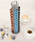 Capsule Spinning Carousel Holder For Espresso Pods, 360 Degree Rotating Coffee Pod Rack With Solid Base, Holds 40 Pods
