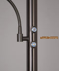 Touch dimmer on Saturn II 36W LED Torchiere Floor Lamp With Reading Light, Ocean-Blue Diffuser Ring Delivers Dope Bright, Even Light