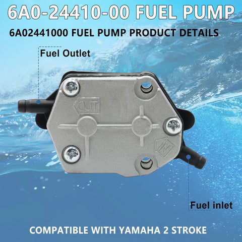 Outboard Fuel Pump Replacement For 2 Stroke Motors 25HP 30HP 40HP 50HP 55HP 60HP 75HP 90HP Replaces 692-24410-00