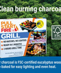 Box of Disposable Portable Charcoal BBQ With Pull Start Ignition For Quick Fire Up In Minutes And A Solid 3 Hour Burn.
