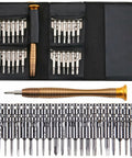 Magnetic 25 In 1 Screwdriver Set With Vanadium Steel Bits Non Slip Handle Portable Leather Case For Electronics Phones Laptops Watches Drones And More Pro Grade Precision Repair Tool Kit For Tech DIYers