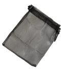 Heavy Duty Mesh Snorkel And Dive Gear Bag With Clip Side Lock For Easy Access, Durable Polyester Nylon Pouch, Compact 9x6.5 Inch, Black