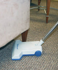 TurboCat Central Vacuum Air Turbine Brush Gray For Hardwood Carpet And Tile Floors High Flow Cleaning Attachment in use