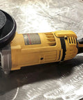 Close-up of Type 11 Flaring Cup Wheel for Metal Grinding A16 Q Tiger AO Aluminum Oxide mounted on a power tool for heavy-duty use.