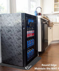 Absorbent Refrigerator Floor Mat 30 X 63 Inches With PVC Backing Keeps Spills From Leaking Onto Floors under a kitchen fridge