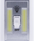 Wireless LED Light Switch Tap Light Battery Powered 100 Lumens Peel And Stick Portable Lighting For Under Cabinets Closets Basements And More White Color Ideal For Dark Spaces