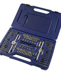 Pro Grade 117 Piece Tap And Die Set For Machine Screws And Fasteners With Fractional And Metric Taps Dies Drill Bits And Extractors