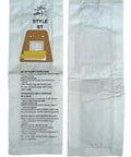 Replacement Micro Filtration Vacuum Bags For Eureka Sanitaire Type ST Uprights, 40 Pack, packaging details.