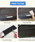 Rugged Canvas Repair Tape 4 By 63 Inches Self Adhesive Waterproof Patch application on fabric tear step by step guide.