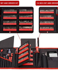 191-Piece Multi Bit Precision Screwdriver Set With One Quarter Inch Nut Driver displayed in compact oxford bag