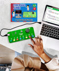 STEM Coding Toy For Kids And Teens Learn Real C Plus Plus Skills With A Built In Speaker And Arcade Style Buttons Over Twenty Online Projects To Create Songs And Sound Effects Right Out Of The Box., green Code Piano Jumbo coding board with laptop and child pressing a button