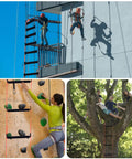 Emergency Fire Escape Rope Ladder for Home Windows and Balconies, Quick Deploy 9.8 Ft to 49 Ft in use by climbers and tree house