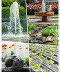 Submersible Pond Pump 200 GPH 700 LPH 12W Ultra Quiet with overheating protection in pond, fountain, rockery, aquarium, hydroponics