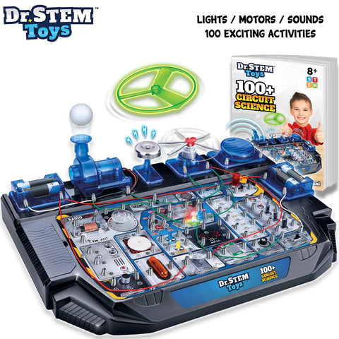 Circuit Science Kit For Kids With Over 100 Hands On Experiments, Lights, Sounds, And Action, Easy Circuit Creator, Ages 8 and Up