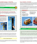Hands-On Physics Workshop Kit With Over 300 Pieces Build A Windmill Two-Speed Crane Sail Car Mars Robot And Hammer Machine While Exploring Gears Levers Pulleys Screws Inclined Planes And Real Physics Equations shown in a detailed instructional booklet.