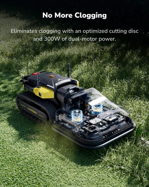 All Season Robot Lawn Mower And Blower With Modular Design Auto Recharge AI Multi Zone Mapping And RTK GPS Navigation on grass