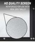 Close-up detail of reinforced polyester on Replacement Sim Screen For Golf Simulator Enclosure 12 By 9 Foot