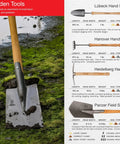 Beefy Dual Function Hand Mattock With Hoe Blade And Grubber For Small Garden Trenching And Root Cutting 15.5 Inch 3 Pound Compact Cultivator Tool Made In Germany Since 1899 Heidelberg Design next to other garden tools