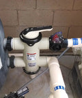 Flow Meter With Check Valve And Velocity Scale For 2 Inch Schedule 40 Pipe GPM Readout With High Accuracy 98.1 Percent installed