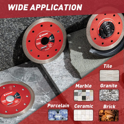 Top Shelf 4.5 Inch Super Thin Diamond Tile Blade With 7/8 Inch Arbor, 2 Pack, Delivers Crisp Clean Cuts On Ceramic And Porcelain, Tough As Nails Angle Grinder Disc For Effortless Diy And Pro Tile Work