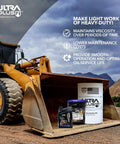 ISO 46 AW Hydraulic Oil Heavy Duty Fluid For Industrial Machinery And Equipment in 5 Gallon Pail on bulldozer shovel