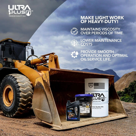 ISO 46 AW Hydraulic Oil Heavy Duty Fluid For Industrial Machinery And Equipment in 5 Gallon Pail on bulldozer shovel