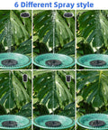 Bird Bath Fountain Kit With Six Nozzle Modes And Fixed Pipes, Upgraded 3.5W Solar Pump For Garden showing different spray styles