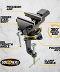 3.3 Inch Bench Vise For Woodworking And Metalworking Heavy Duty Cast Iron Clamp Vise With 360 Degree Swivel Base multi jaw system