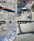 Step-by-step process of using Sharp Heavy Duty High Gloss Wet Look Paver Sealer Water Based Outdoor Driveway Patio.