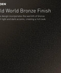 Old World Bronze Finish detail for Bathroom Safety 16 Inch Designer Grab Bar With Curled Grip In Old World Bronze Finish