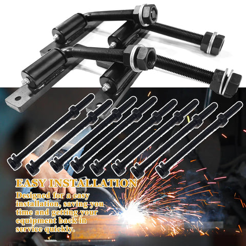 Hella Sturdy Four Pack Five Inch J Bolt Gate Hinges For Wood And Metal Fencing with bolts and installation hardware.