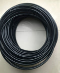 Coiled Durable Nylon Hose 1/4 Inch ID And 5/16 Inch OD, 10 Feet Black Vacuum Tube For Air Brake Systems And Fluid Transfer