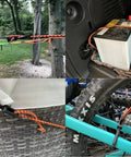 All Purpose Adjustable Bungee Cords With Hooks, 48 Inch, Orange And Black, 10 Pack, securing various outdoor gear