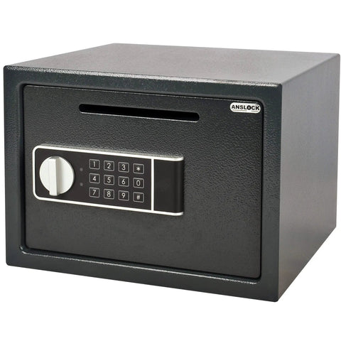 Drop Slot Depository Safe With Front Slot And Electronic Keypad Lock 0.58 Cu Ft Home And Hotel Cash Safe Box For Cash Checks And Slips