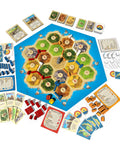 Premium Island Settlement Building Strategy Board Game For Families And Crew Ages 10 Plus Master Resource Trading Expand Territories visual setup with tiles, cards, and dice.