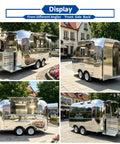 11 Foot Mirror Mobile Food Truck With Street Ready Kitchen Equipment And Catering Trailer For Sale Direct From Manufacturer Zero Middleman Markup - various angles.