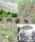 Garden Netting 10x50 Ft Ultra Fine Mesh Pest Barrier protecting vegetables and flowers, blocking insects, allowing air, water through
