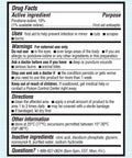 Drug facts label for Antiseptic First Aid Solution With Povidone Iodine 10 Percent For Infection Protection Kills Germs In Minor Cuts Scrapes And Burns No Sting Formula No Alcohol Or Hydrogen Peroxide 8 Fl Oz Trusted By Healthcare Professionals