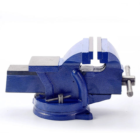 Heavy Duty 6-Inch Swivel Bench Vise With Locking 360-Degree Swivel Base For Metal Milling Tabletop Workbench Clamp Press 150mm Jaw Ideal For Home Shop Projects