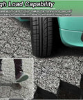 Gravel Driveway Stabilizer Grid With Drainage Holes For Grass Paver System In Lawn Garden And Pathways Keeps Surfaces Solid And Drains Fast No Fuss Install under a car tire showing load bearing capability