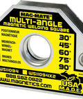 Professional Magnetic Welding Square Building Rock Solid Multi Angle holds marked degrees for sheet metal and tubing alignment.