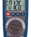 Pro Grade Compact Digital Multimeter With Temperature 4000 Count LCD Display Front View