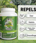 All Animal Repellent Granules Ready To Use For Lawns, Gardens And Yards Keep Deer And Rabbits At Bay with repellent graphics