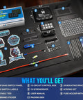 Beefed Up 8 Gang Switch Panel For Truck RV Offroad Marine With Multifunction Blue Switch Pod and accessories displayed