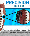 Close-up of Junior Youth Football For Kids With Extra Grippy Synthetic Leather Ball, Pro Style Laces